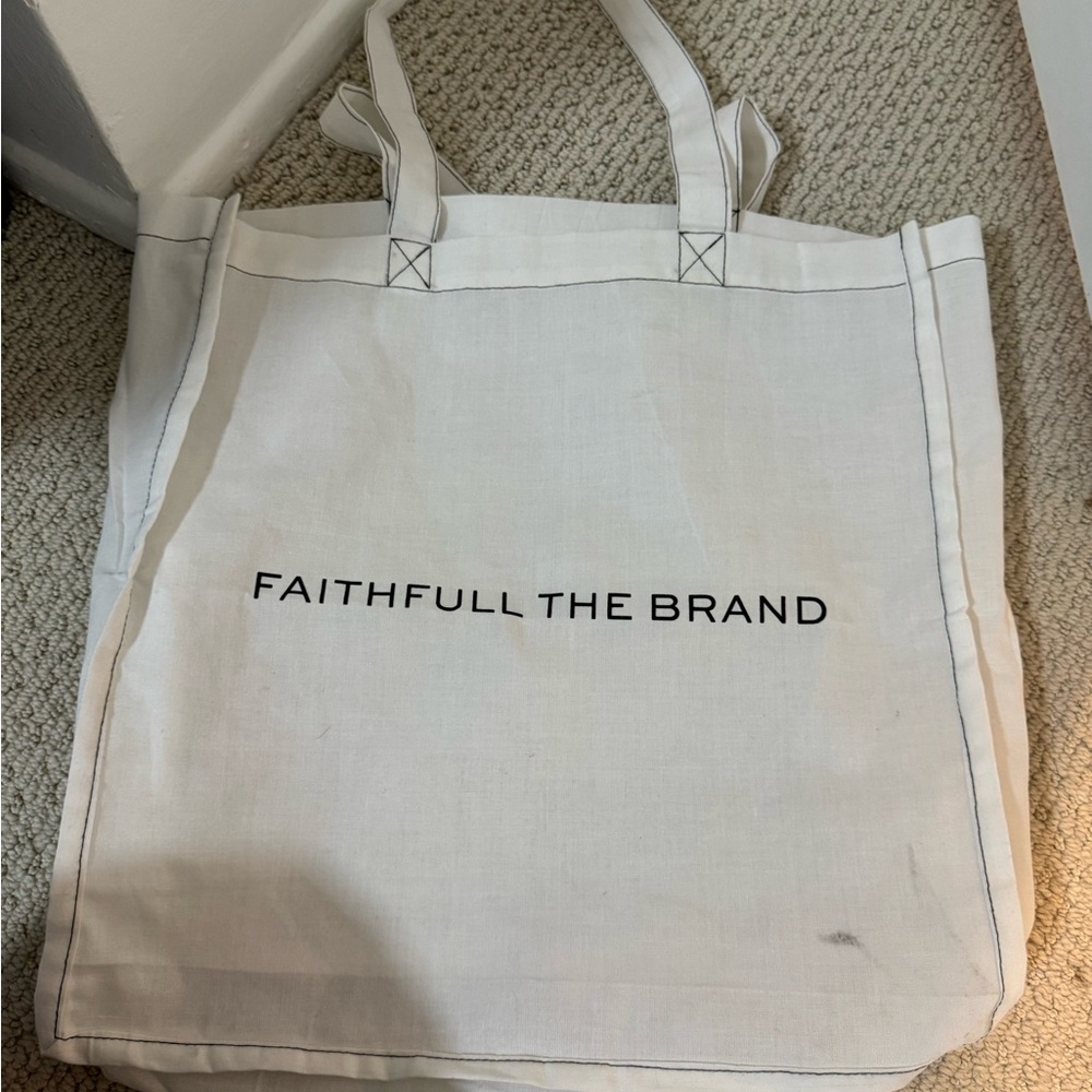 Faithfull the Brand White-ish Tote Bag